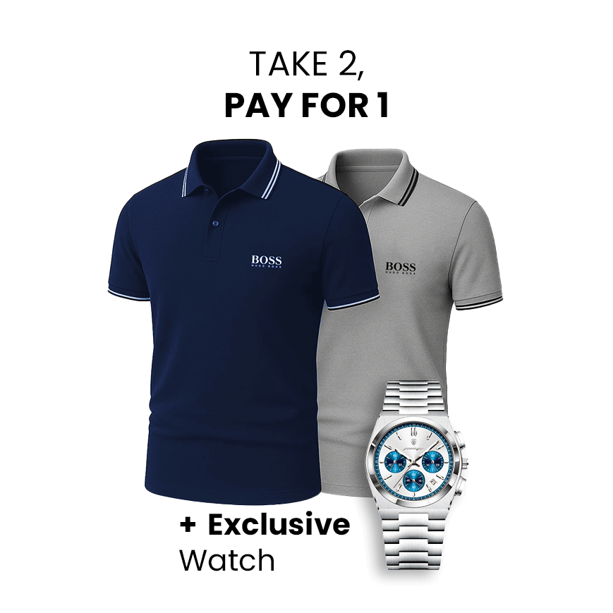 [TAKE 2, PAY FOR 1] 2-PIECE SET PREMIERE POLO SHIRTS